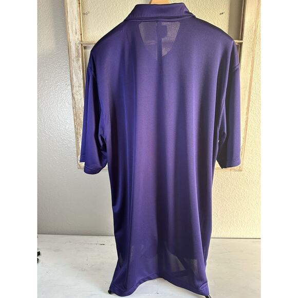 LSU Tigers Mens Polo Shirt X-Large Purple Louisiana State University Russell - Picture 4 of 13